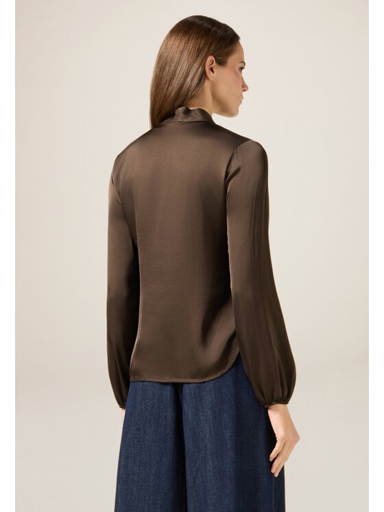Oltre Oltre Blusa 2091R003186N032 Marrone Regular Fit