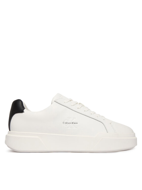 Calvin Klein Calvin Klein Laisvalaikio batai Chunky Cupsole Laceup Lth YM0YM01344 Balta