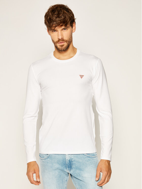 Guess Longsleeve Core Tee M0YI28 J1300 Bia y Slim Fit