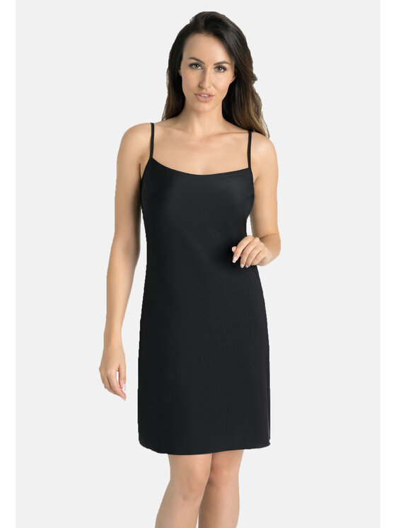 Teyli Teyli Koszula nocna 322 Czarny Regular Fit