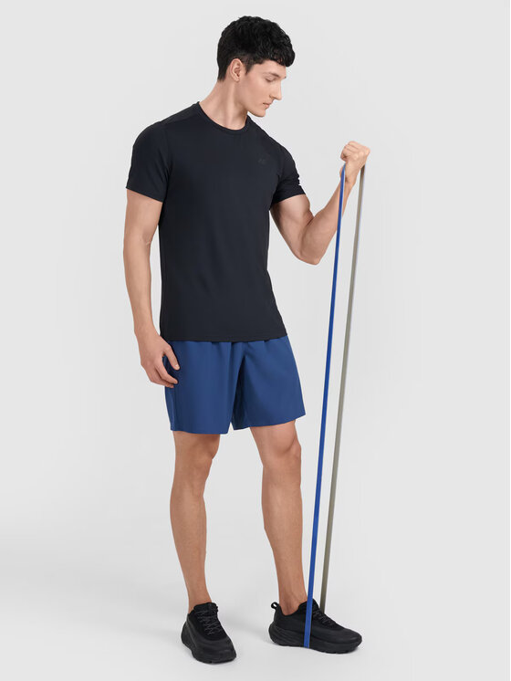 4F 4F Φανελάκι τεχνικό 4FWMM00TFTSM1830-20S Μαύρο Regular Fit
