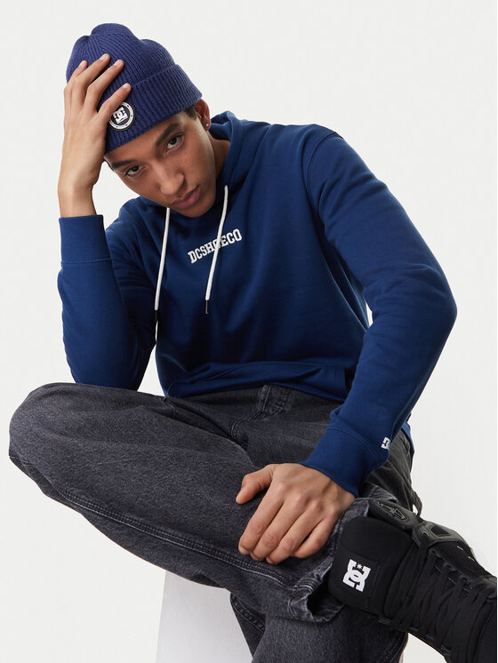 DC Shoes DC Shoes Mikina Baseline Otlr ADYFT03390 Tmavomodrá Regular Fit