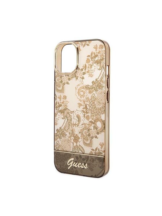 Guess Guess Etui na telefon Porcelain Brązowy