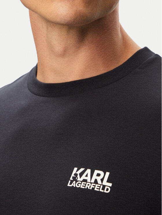 KARL LAGERFELD KARL LAGERFELD Tričko 755781 563235 Tmavomodrá Regular Fit