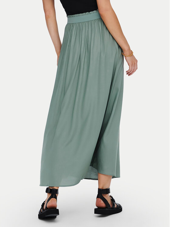 ONLY ONLY Maksi sijonas Venedig 15164606 Žalia Regular Fit