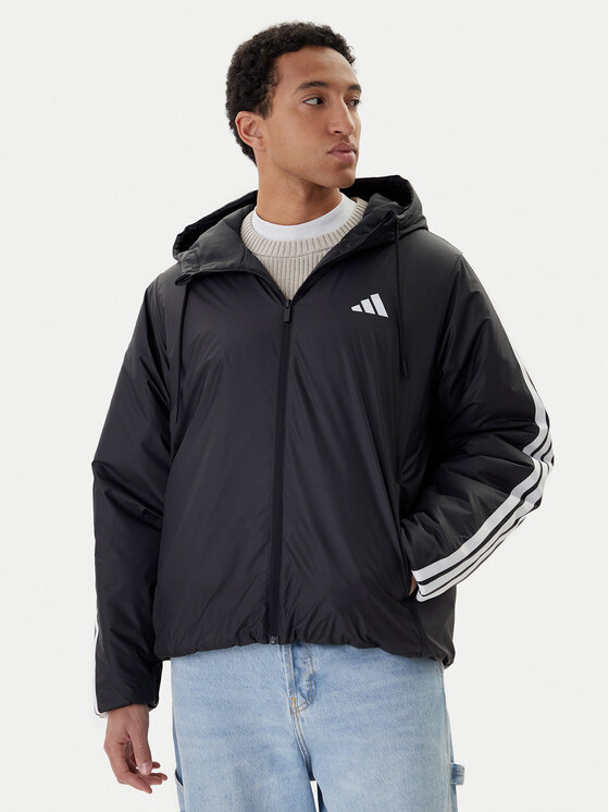 adidas adidas Zimní bunda Essentials Climawarm 3-Stripes JM4042 Černá Regular Fit