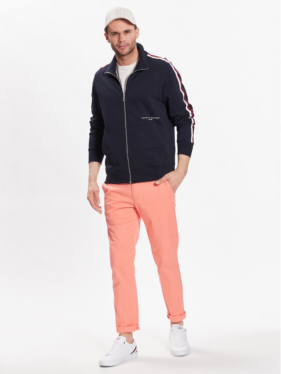 Tommy Hilfiger Tommy Hilfiger Суитшърт Global Stripe Tape MW0MW30020 Тъмносин Regular Fit