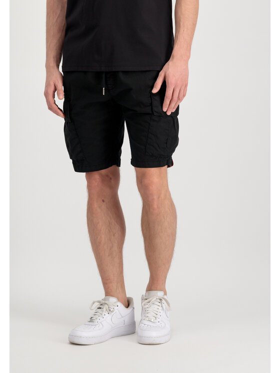 Alpha Industries Alpha Industries Bavlnené šortky Ripstop Jogger Short Čierna Classic Fit