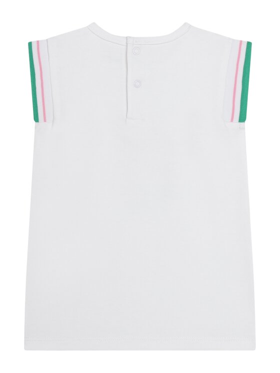 Karl Lagerfeld Kids Karl Lagerfeld Kids Sukienka letnia Z30118/10P Biały Regular Fit