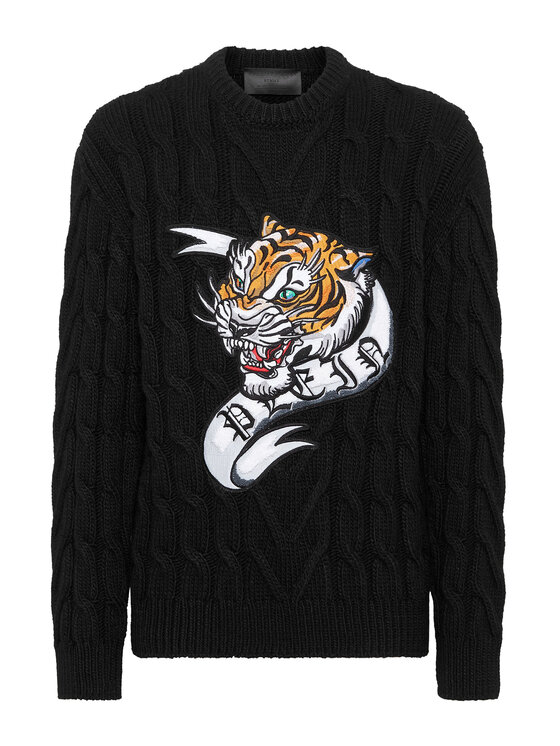PHILIPP PLEIN PHILIPP PLEIN Longsleeve 14861 Czarny Regular Fit