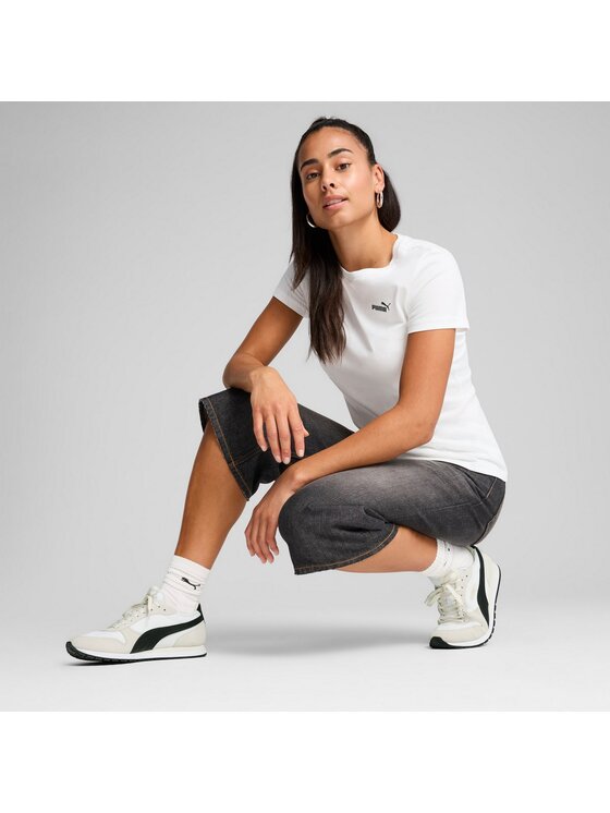 Puma Puma T-Shirt Ess Small No. 1 Logo Tee 682372 Biały Regular Fit