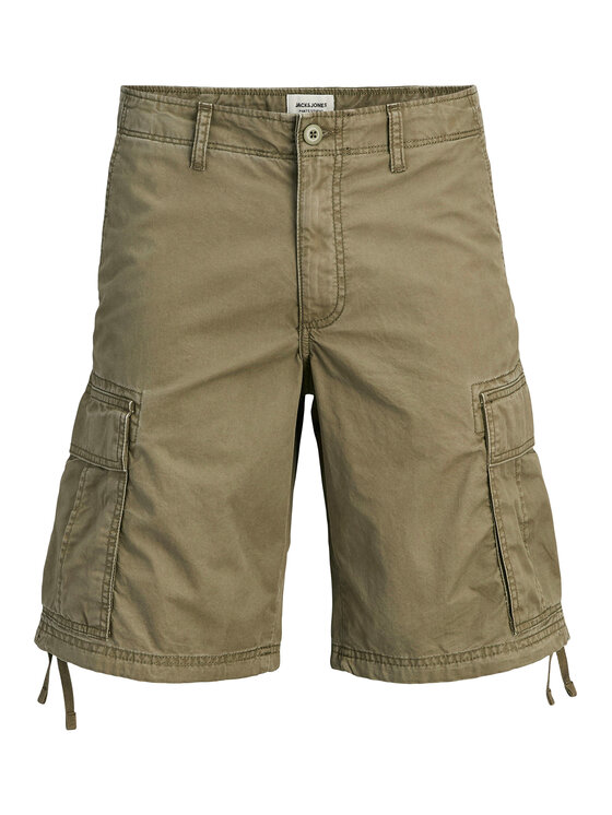 Jack & Jones Jack & Jones Medžiaginiai šortai Cole Frank 12291369 Žalia Regular Fit