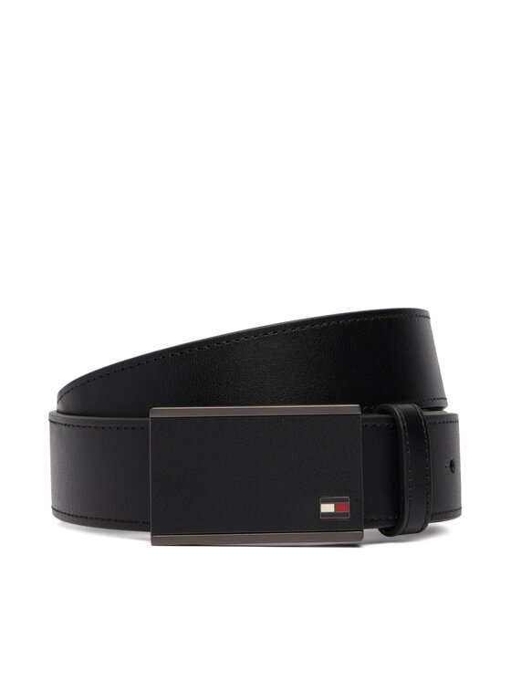 Tommy Hilfiger Tommy Hilfiger Pasek Business Plaque 3.5 AM0AM14775 Czarny