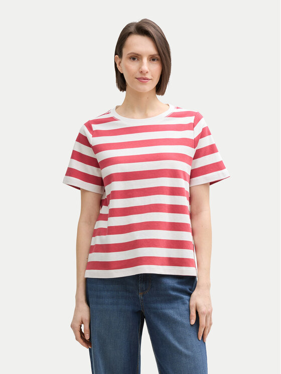 Tom Tailor Tom Tailor Majica 1045964 Crvena Regular Fit
