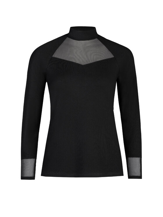 Teyli Teyli Golf damski z wiskozy Mila Czarny Standard Fit