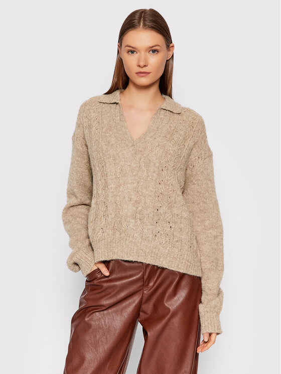 Samsøe Samsøe Samsøe Samsøe Džemperis Neta F21300016 Bēšs Relaxed Fit