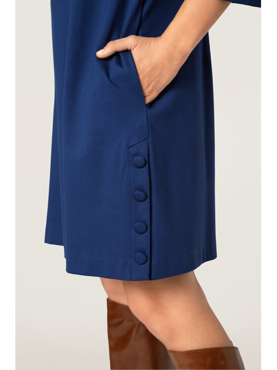 QUIOSQUE QUIOSQUE Každodenné šaty 082302 YOUTH PARIS DRESS Tmavomodrá Regular Fit