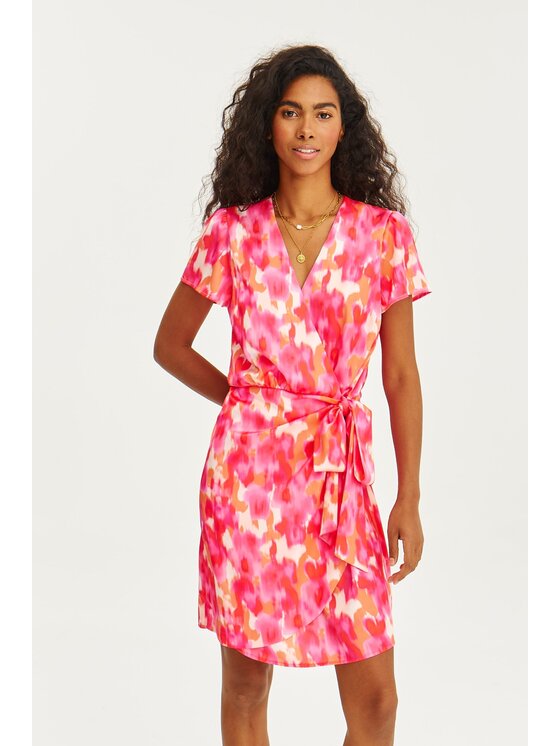 NAOKO NAOKO Každodenné šaty Pinkspresso Ružová Regular Fit