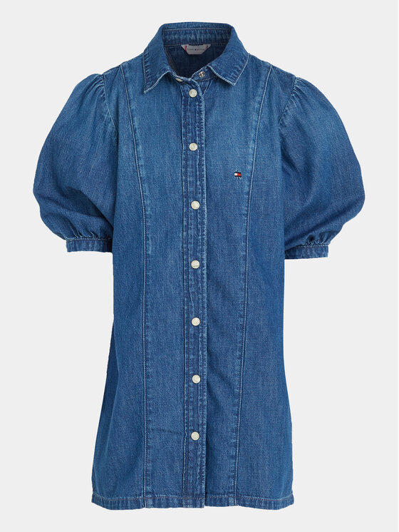 Tommy Hilfiger Tommy Hilfiger Džinsinė suknelė KG0KG07562 Mėlyna Regular Fit