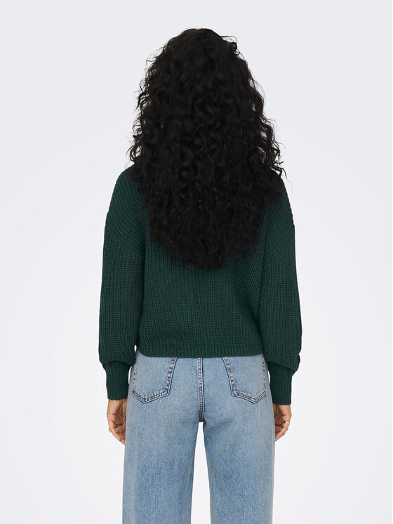 ONLY ONLY Pletena jopica 15211521 Zelena Regular Fit