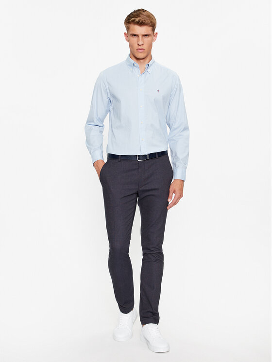 Tommy Hilfiger Tommy Hilfiger Cămașă Core Flex MW0MW25035 Albastru celest Regular Fit
