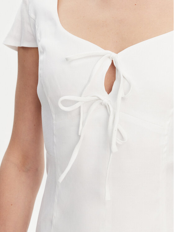 Guess Guess Sommerkleid W5GK41 WH5L2 Weiß Regular Fit