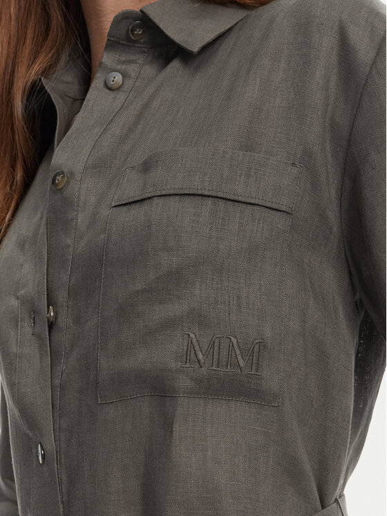 Max Mara Max Mara Sukienka koszulowa Salute 2516221028 Zielony Regular Fit