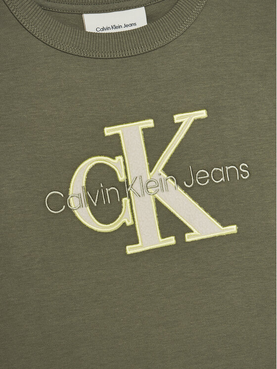 Calvin Klein Jeans Calvin Klein Jeans Majica IB0IB02361 Zelena Regular Fit
