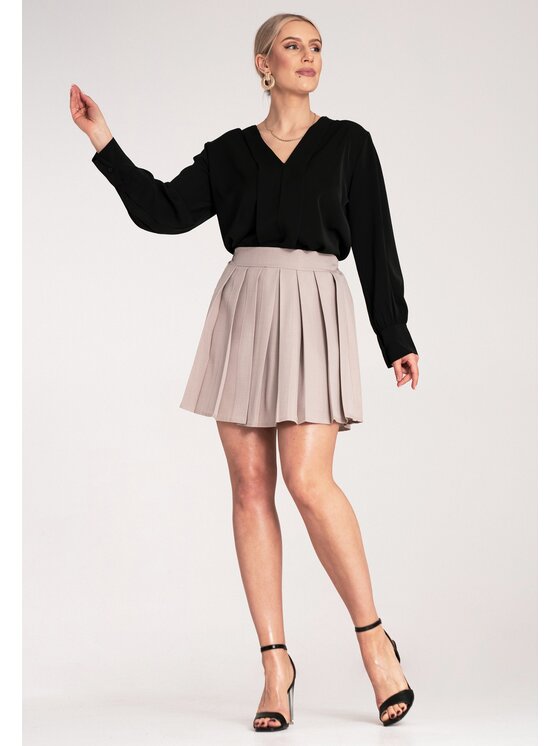 FIGL FIGL Φούστα mini M1159 Μπεζ A-Line Fit