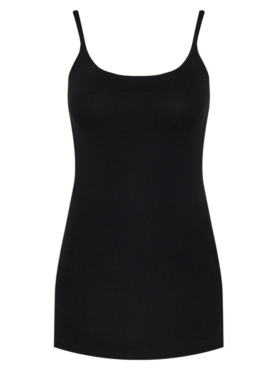 Triumph Triumph Top Katia Basics 10181825 Czarny Slim Fit