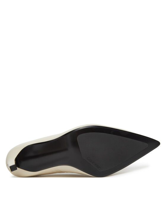 Calvin Klein Calvin Klein High Heels Pump 90 Pointy Hw Bar Lth HW0HW02527 Beige