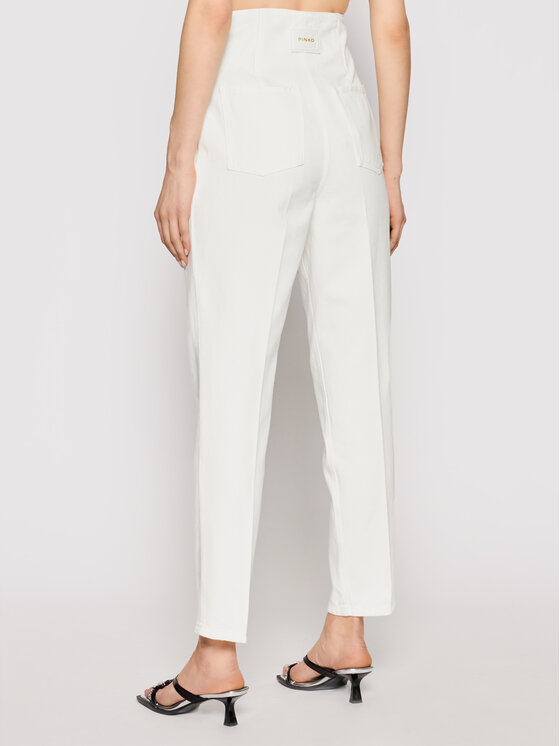 PINKO Pinko Джинси New Cara PE 21 PDEN 1J10MZ Y6Z3 Білий Boyfriend Fit