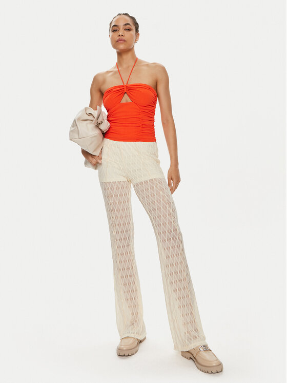 Gestuz Gestuz Top Alicia 10909080 Pomarańczowy Slim Fit