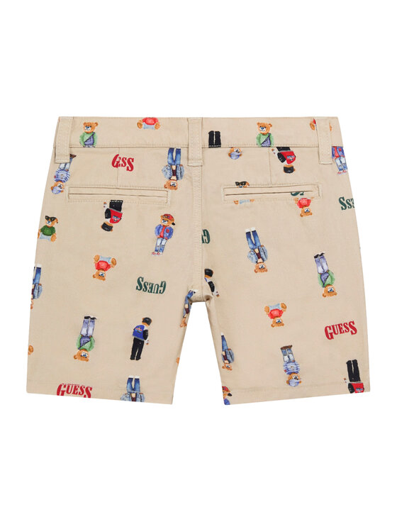 Guess Guess Pantaloncini di tessuto N6RD03 WFY91 Beige Regular Fit