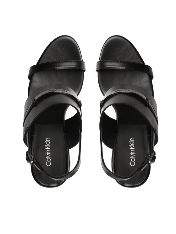 Calvin Klein Calvin Klein Basutės Block Hl Sandal HW0HW01612 Juoda