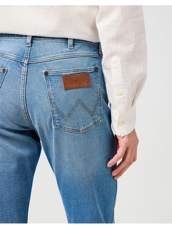 Wrangler Wrangler Jeansy GREENSBORO Niebieski Slim Fit