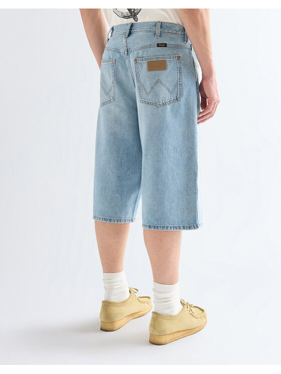 Wrangler Wrangler Szorty jeansowe JORT SHORTS Niebieski Oversize