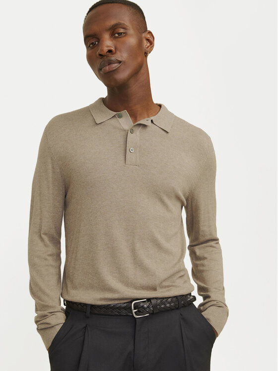 Jack&Jones Jack&Jones Polo majica William 12259650 Bež Regular Fit