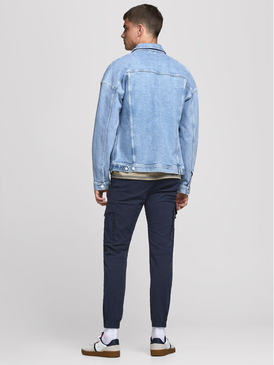 Jack & Jones Jack & Jones Bavlnené nohavice Paul 12169582 Tmavomodrá Tapered Fit