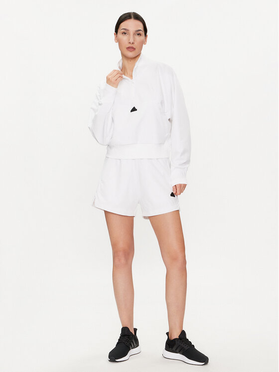 adidas adidas Суитшърт Z.N.E. IN9478 Бял Relaxed Fit