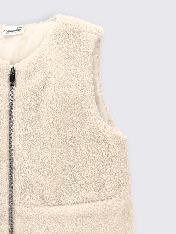 Coccodrillo Coccodrillo Liemenė ZC2178401ROJ Écru Regular Fit