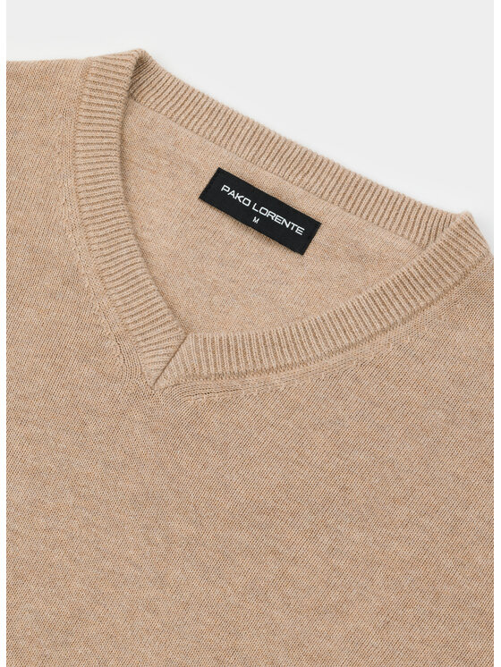 Pako Lorente Pako Lorente Sweter P26SB-2X-002 Beżowy Classic Fit