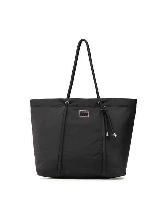 Tommy Jeans Ročna Torba Tjw Beach Summer Tote AW0AW14583 Črna