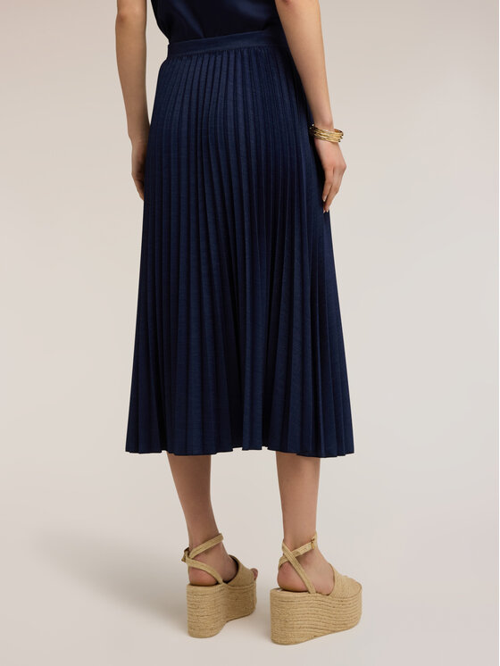 Motivi Motivi Gonna midi 1078Q001267N034 Blu A-Line Fit