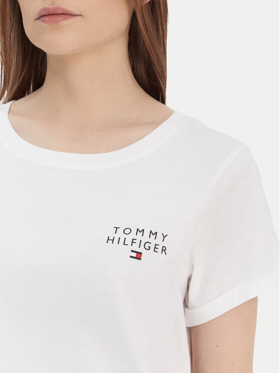Tommy Hilfiger Tommy Hilfiger Tričko UW0UW04525 Biela Relaxed Fit