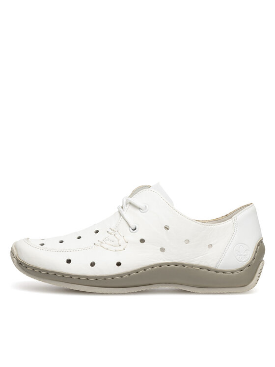 Rieker Rieker Pantofi L1715-80 Alb