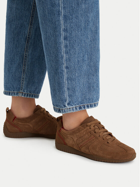 Clarks Сникърси Meridor Lace 26320261 Кафяв