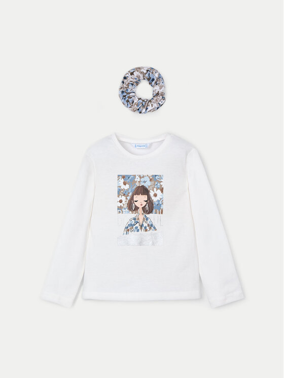 Mayoral Mayoral Bluse 4069 Écru Regular Fit