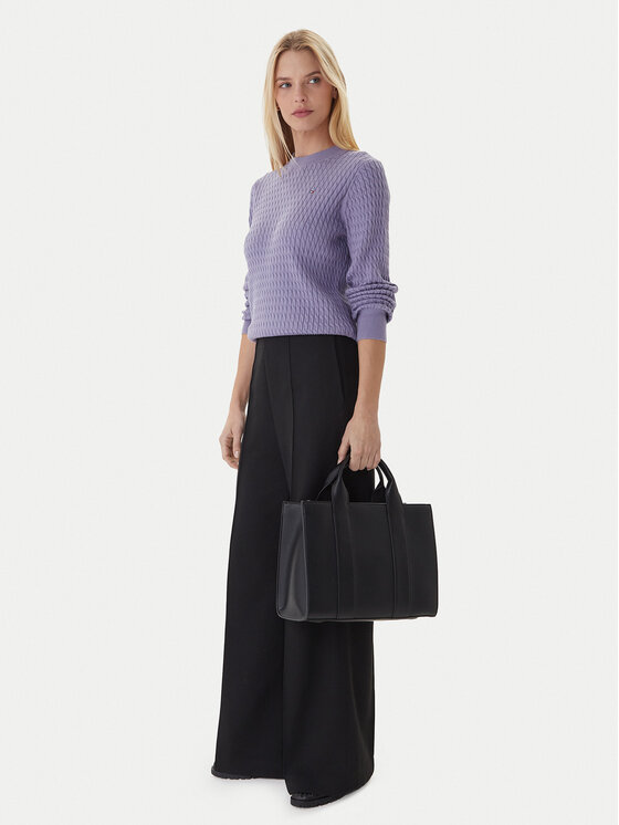 Tommy Hilfiger Tommy Hilfiger Пуловер Fine WW0WW44993 Виолетов Regular Fit