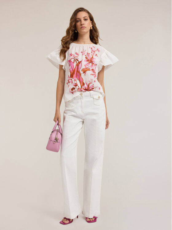 Motivi Motivi Blusa 2709W000735N0S1 Bianco Regular Fit